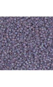 Miyuki delica beads 15/0 - Matted transparent light amethyst ab DBS-870